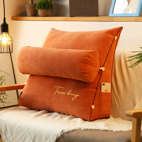 Reading Pillow with Adjustable Backrest