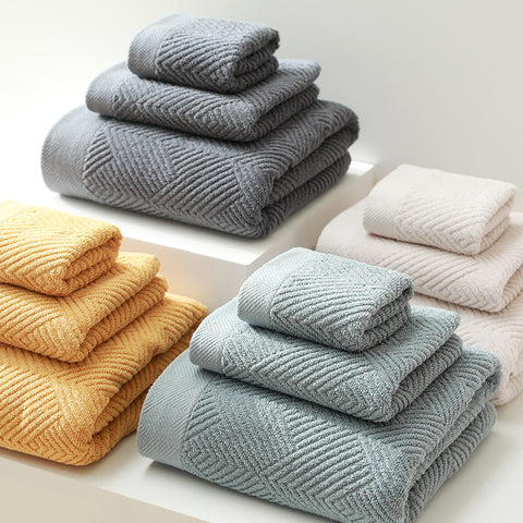 100% Cotton Bath Towel Set 3-Piece