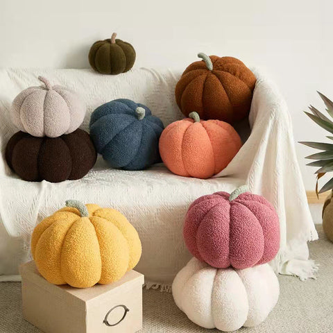 Pumpkin Plush Pillow Fall Halloween Decor