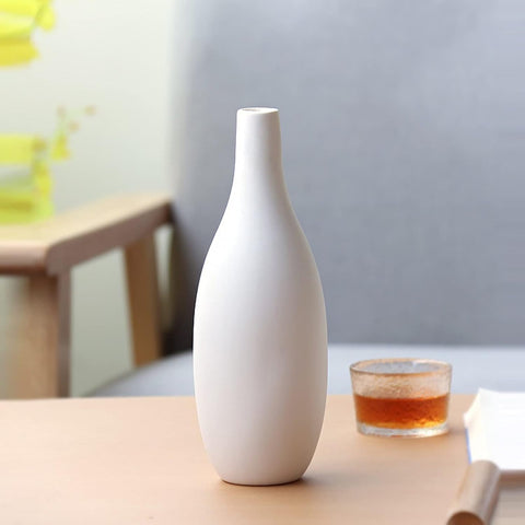 Modern Matte White Ceramic Vase