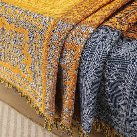 Couch & Sofa Cover - Cotton Patchwork Blanket