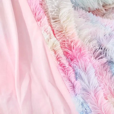 Tie Dye Fluffy Throw Blanket