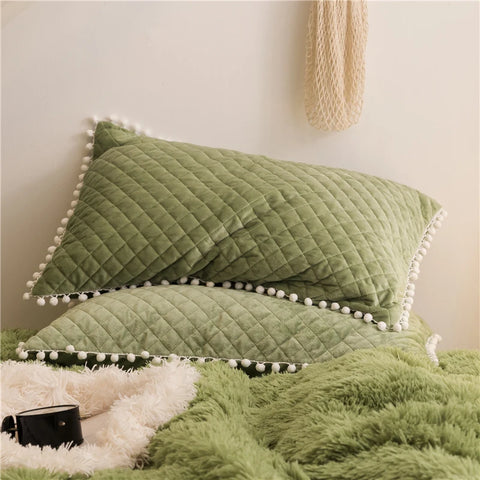 Velvet Duvet Cover - 4 Piece Bedding Set