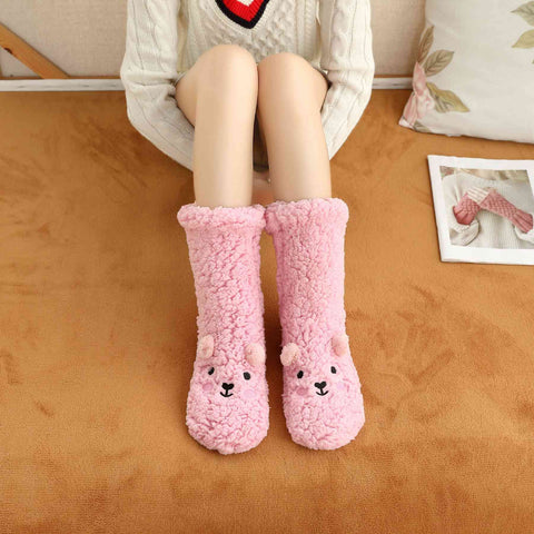 Snuggle-Bear Women’s Fleece Lounge Socks