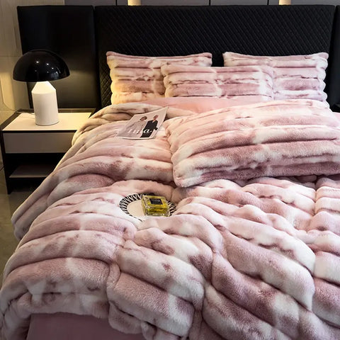 Velvet Bedding Set - Faux Fur Ultra Soft (4PCS)