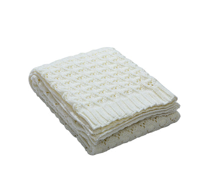 OSLO DIAMOND-KNIT SPRING THROW
