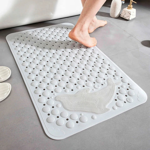 Non-Slip Bathtub Mat with Foot Scrubber