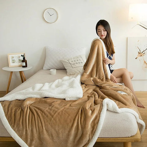 Warm Embrace Sherpa Throw Blanket