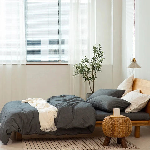 100% Cotton Duvet Cover Set - Japanese Style