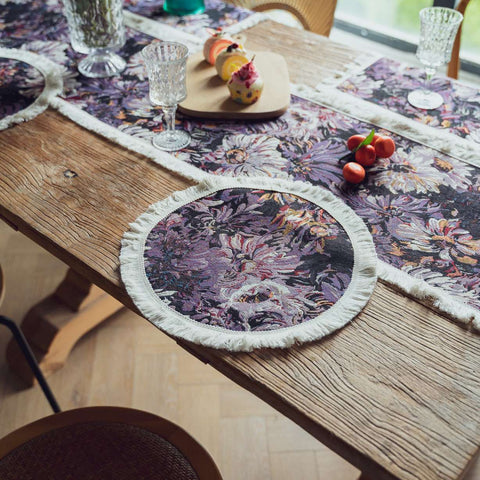 Floral Tapestry Placemat – Round & Rectangular