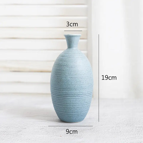 Minimalist Sage Ceramic Vase Set