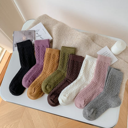 NORDIC COZY MID-CALF SOCKS