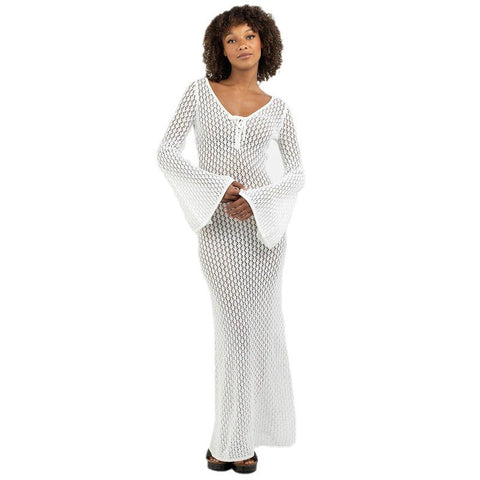 Santorini Woven Beach Cover-Up
