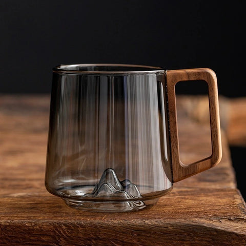 Guanshan Mountain Glass Coffee Mug