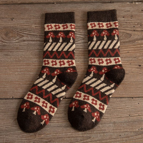 Yuki Retro Thermal Wool Socks