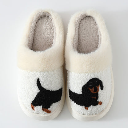 DACHO PLUSH DACHSHUND SLIPPERS