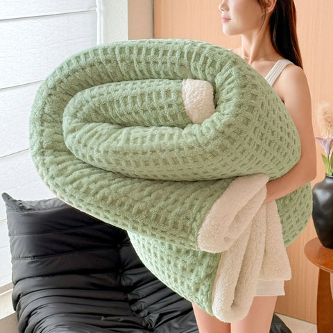 Thick Waffle Winter Blanket