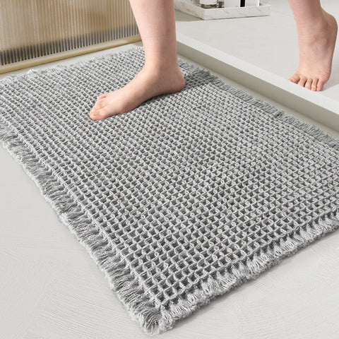 Waffle Weave Bathroom Mat