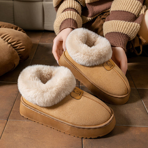 Faux Fur Women’s Boot Slippers