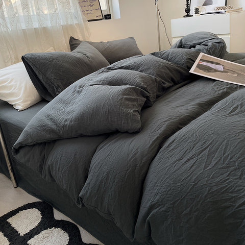 Washed Cotton Bedding Set (4PCS)