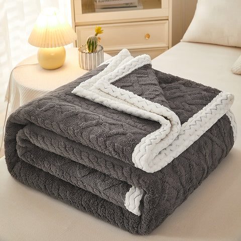 Soft Thick Sherpa Fleece Winter Blanket