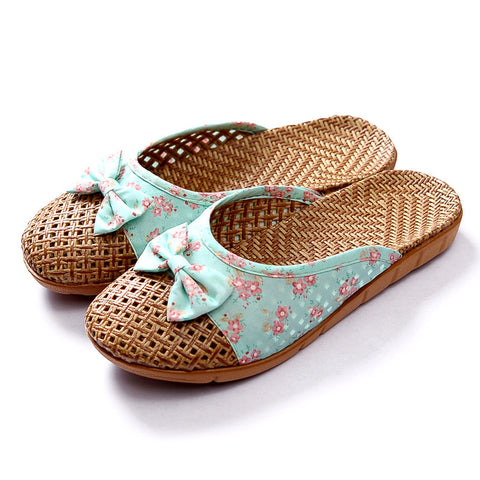 Women's Linen Vintage House Slippers