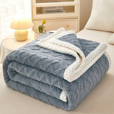 Soft Thick Sherpa Fleece Winter Blanket