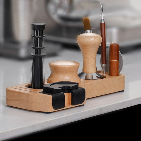Espresso Tamp Station - Wood Coffee Tamper