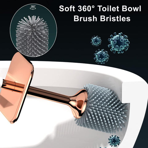 Silicone Toilet Brush with Holder