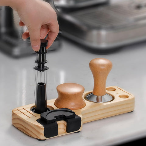 Espresso Tamp Station - Wood Coffee Tamper