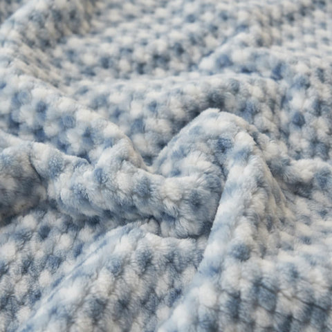 Checkered Fleece Throw Blanket