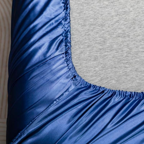 Luxury Royal Blue Satin Bedding & Bed Sheet Set
