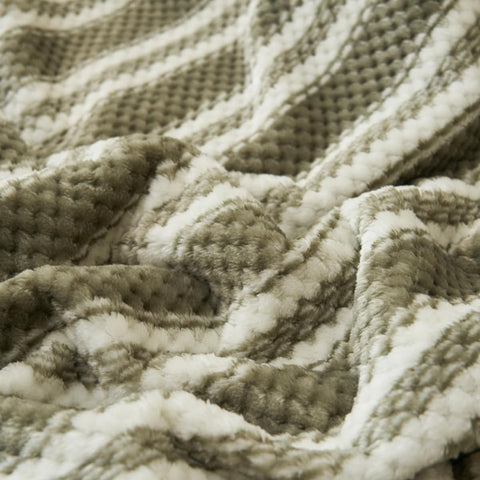 Striped Cotton Throw Blanket