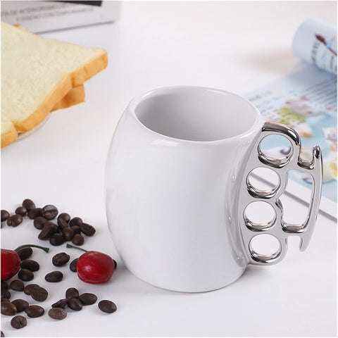 Onyx Ring-Handle Ceramic Mug