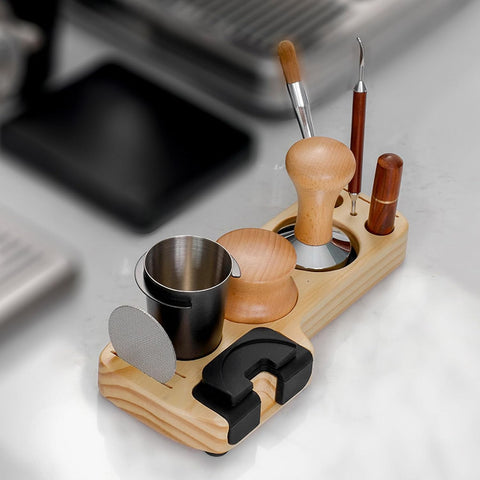 Espresso Tamp Station - Wood Coffee Tamper