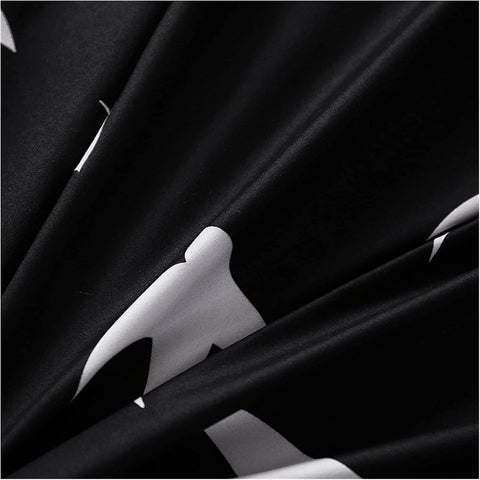 Black & White Bird Reversible Duvet Cover | Bedding Set(3PCS)