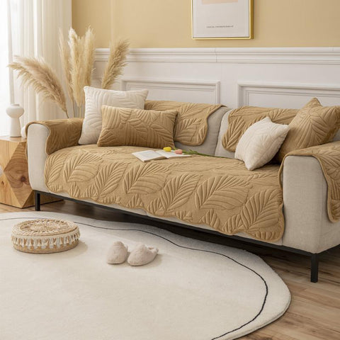 Domisana Plush Non-Slip Sofa Cover