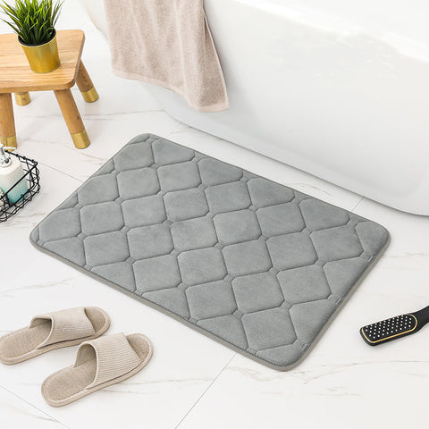 Plush Absorbent Bathroom Mat Non-Slip