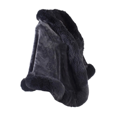 Arden Faux-Fur Winter Shawl