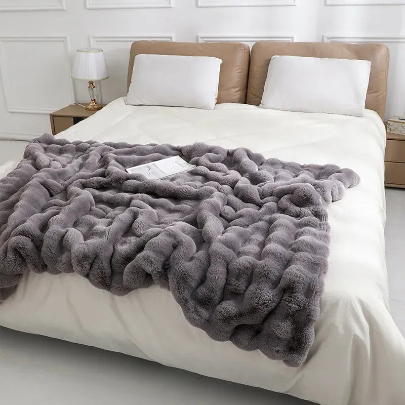 PREMIUM FAUX RABBIT BLANKET