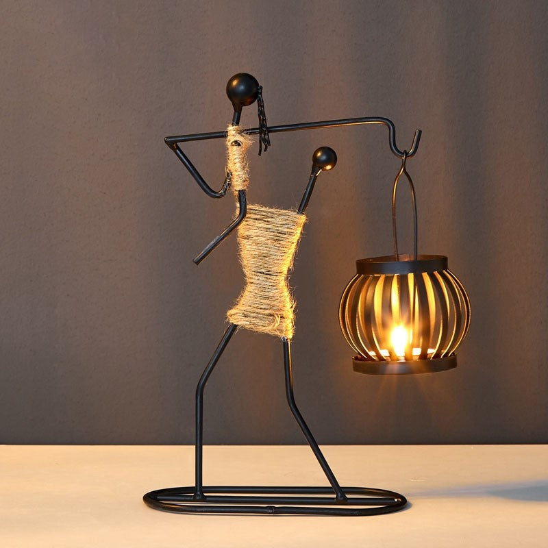 TRIBAL ELEGANCE LANTERN SCULPTURE