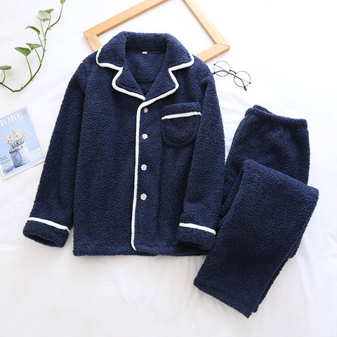 Fleece Winter Pajamas Set for Men & Women