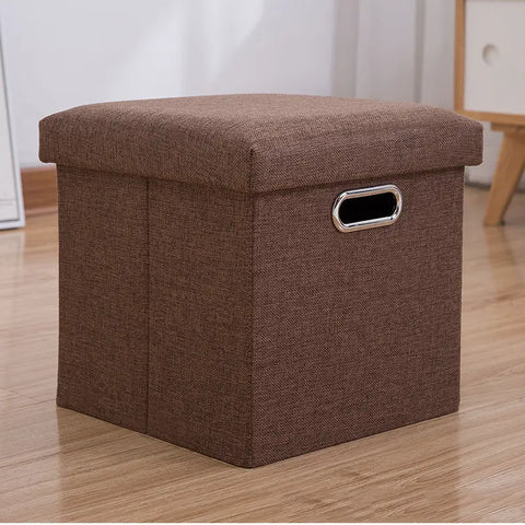 Foldable Storage Ottoman Cube Stool