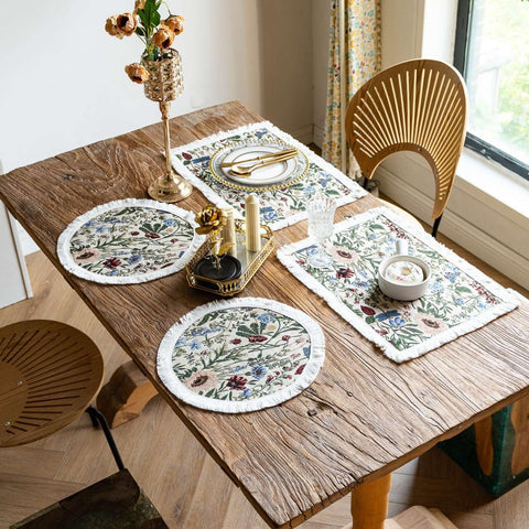 Floral Tapestry Placemat – Round & Rectangular