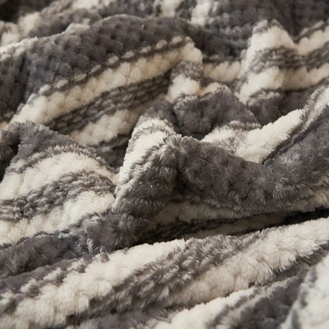 Striped Cotton Throw Blanket