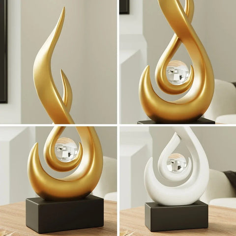Flame & Crystal Ornament