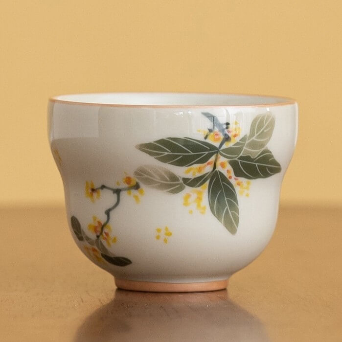 OSMANTHUS HAND-PAINTED TEA CUP