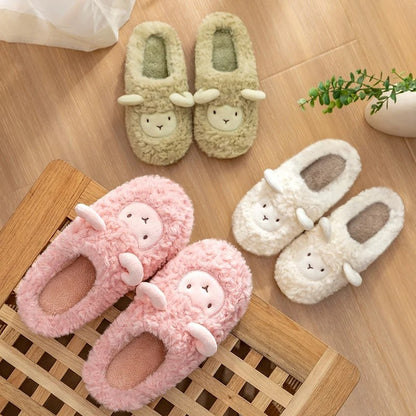 YUKI PLUSH SHEEP SLIPPERS