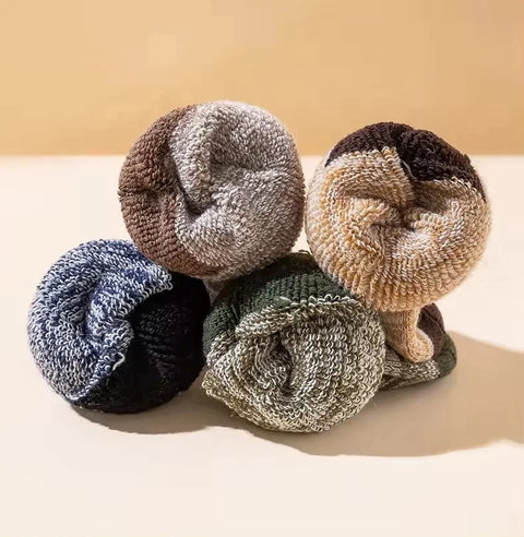 Men's Wool Winter Crew Socks 5-Pack