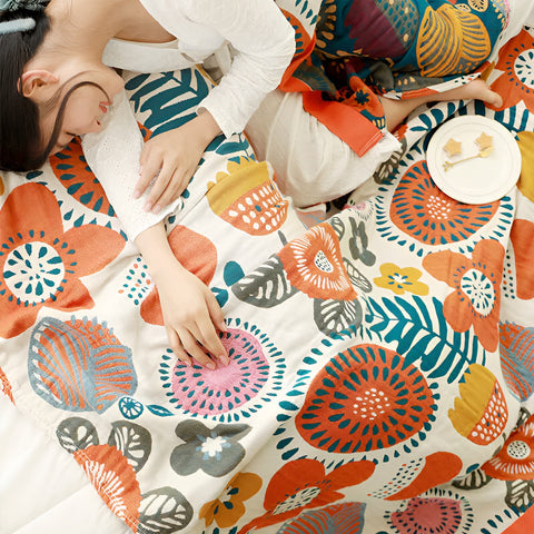 BOHO FLOWER BLANKET
